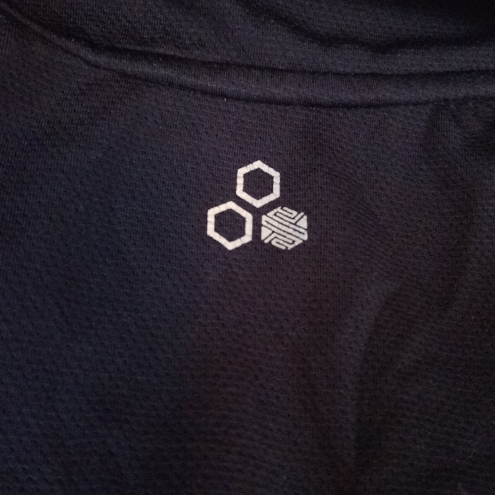 Long Sleeve Quarter Zip Athletic Dry Tek T Shirt Top - Picture 11 of 12